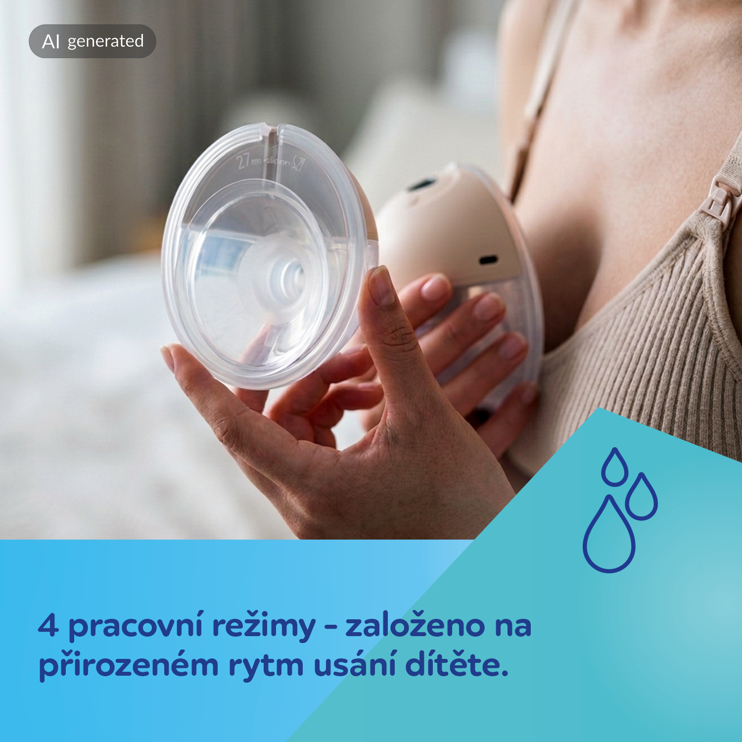 Canpol babies Dvojitá elektrická odsávačka mateřského mléka do podprsenky Hands-Free 2.0