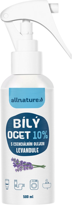 Allnature Bílý ocet sprej 10% levandule 500 ml