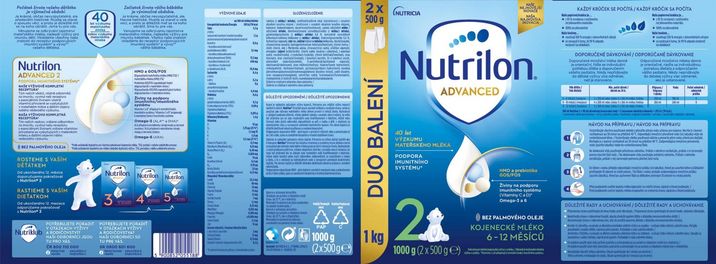 Nutrilon dvanced 2 pokračovací kojenecké mléko 1000 g