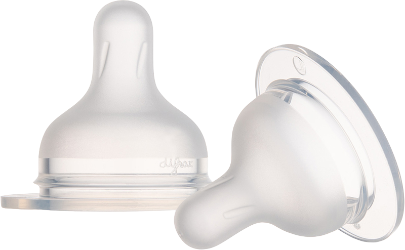 Canpol babies Savička silikonová na lahev S-Shape střední 6m+ 2 ks