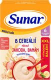 Sunar mléčná kaše s 8 cereáliemi jahoda, banán XXL 340 g