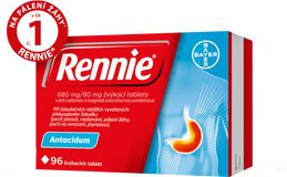 Rennie Žvýkací tablety 96 ks