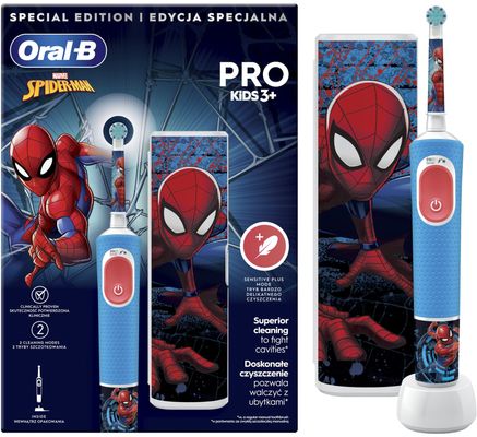 Oral-B Pro Kids Spiderman elektrický zubní kartáček s designem