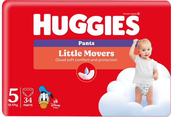 Huggies® Little Movers Pants 5, 34 ks