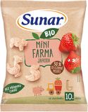 Sunar BIO dětské křupky mini farma jahoda 10m+, 18 g