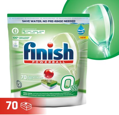 Finish 0% Powerball Green Eco tablety do myčky 70 ks