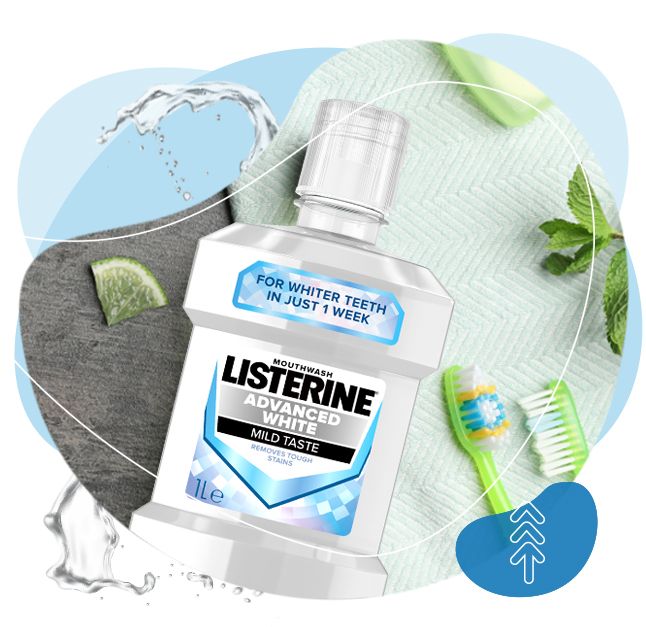 listerine, ústní voda, zuby, ústní hygiena