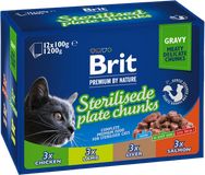 Brit Premium Cat kapsa Sterilised Plate 12 x 100 g