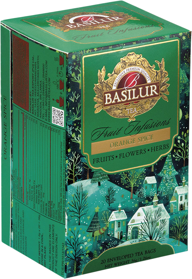 Basilur Christmas Fruit Orange Spice 20 x 1.8 g