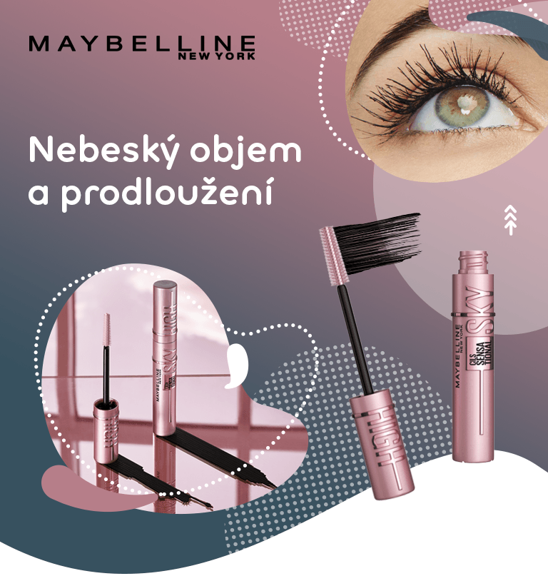 Maybelline NY Lash Sensational Sky High Mascara prodlužující a objemová řasenka černá 6 ml