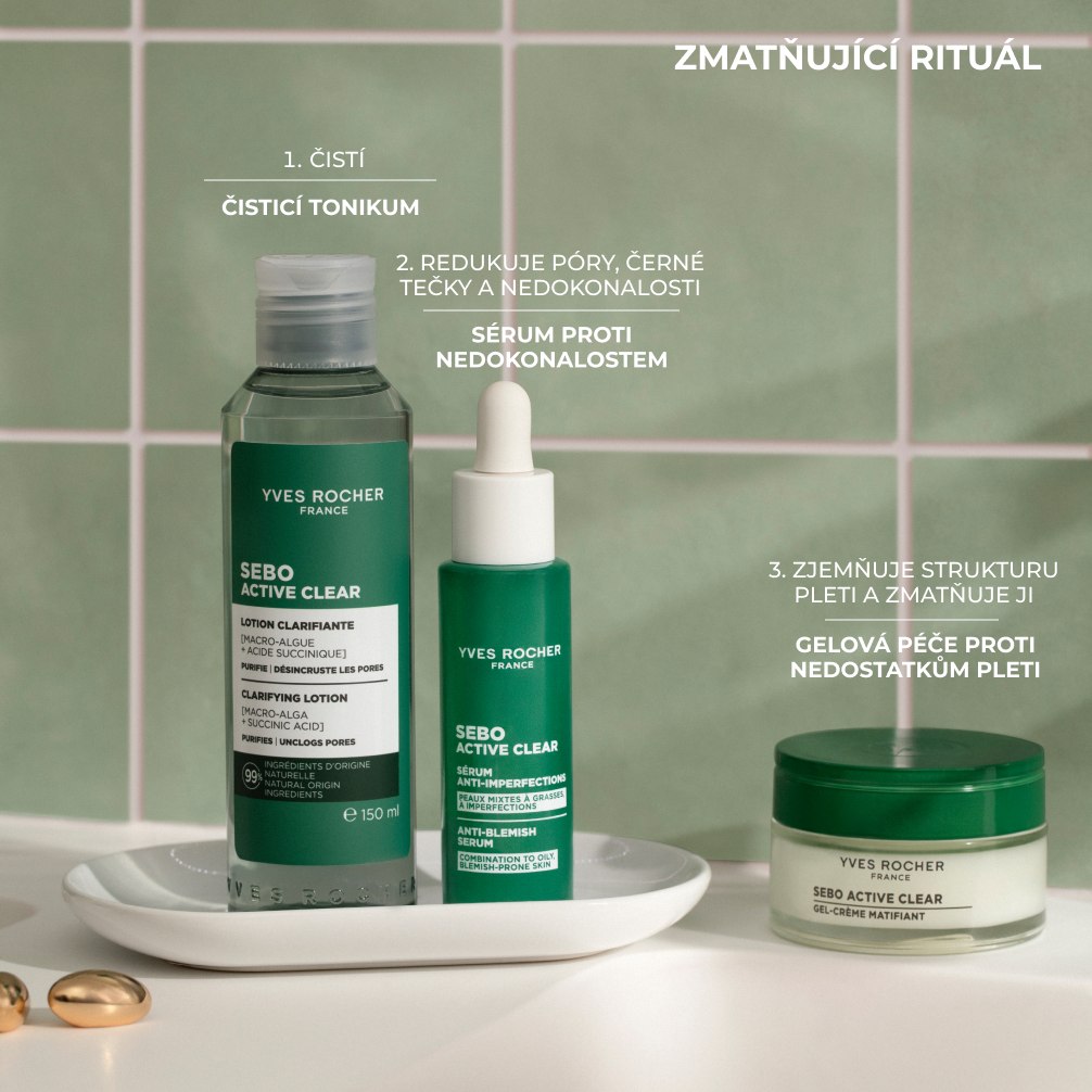Yves Rocher Sebo Active Clear Čisticí tonikum 150 ml