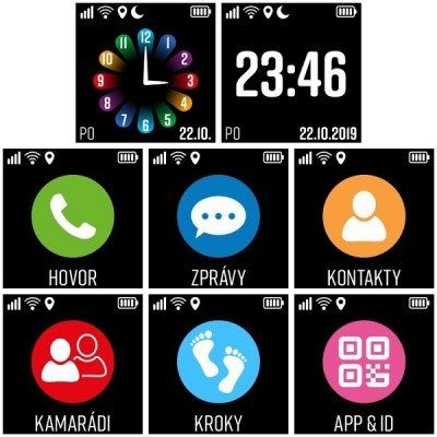 LAMAX WatchY3, Chytré hodinky, Black