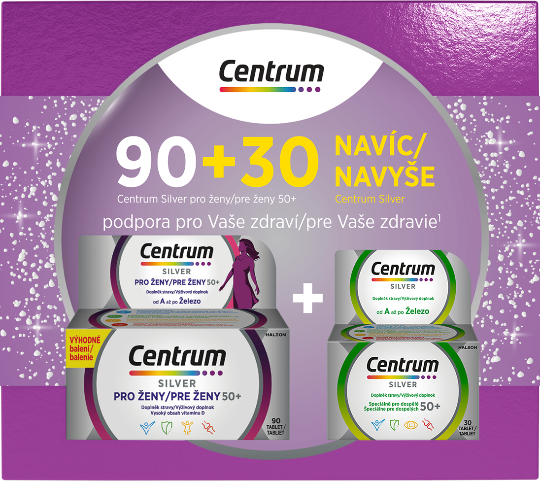 Centrum Silver pro ženy dárkové balení 90 + 30 tablet