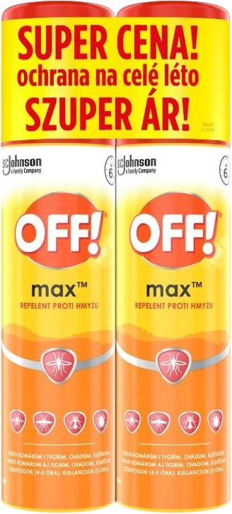 OFF! Repelent proti hmyzu Max 2 x 100 ml
