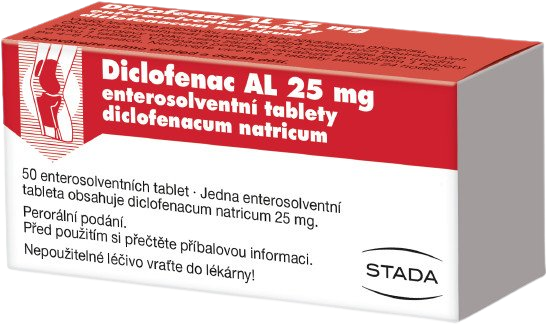 Diclofenac AL 25mg 50 tablet