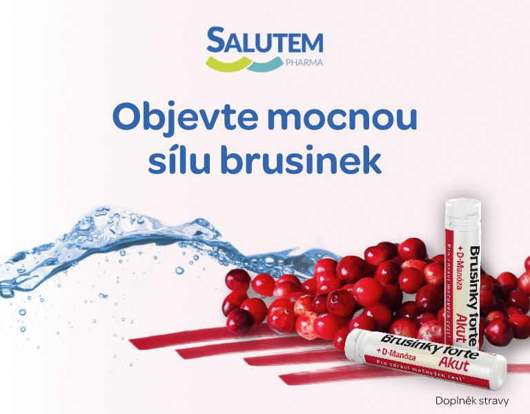 Brusinky Forte Akut 1500mg + D-Manosa 10 ampulí 