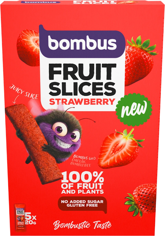Bombus Fruit slices Jahoda 5 x 20 g
