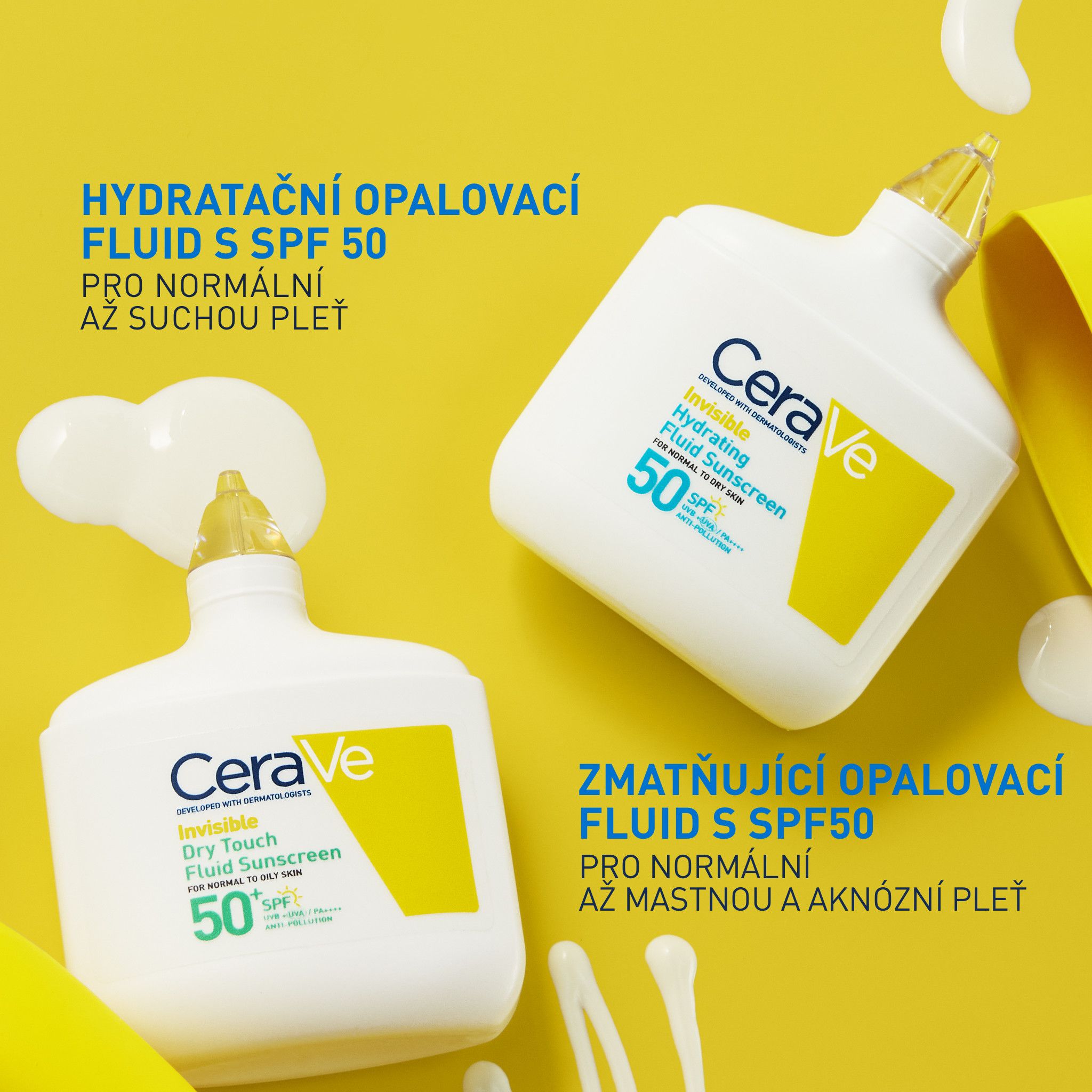 CeraVe Hydratační opalovací fluid SPF50, 50 ml