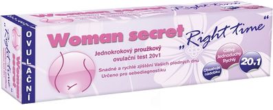 Woman Secret Ovulační test Right Time proužkový 20 ks