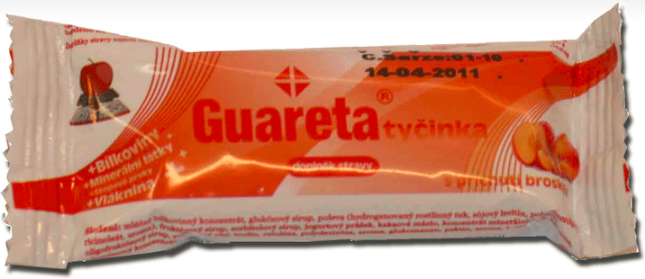 Guareta tyčinka s příchutí broskve 44 g