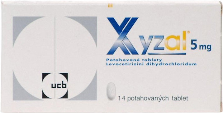 Xyzal 5 mg 14 tablet