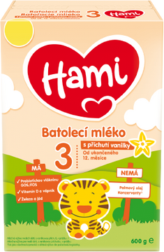 Hami 3 Vanilka batolecí mléko 600 g