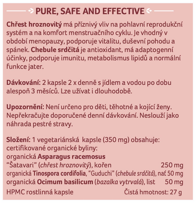 Organic India Zdraví pro ženu bio 60 kapslí