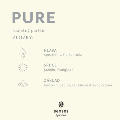 Kvitok Senses Toaletní parfém Pure 30 ml
