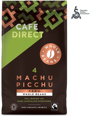 Cafédirect BIO Machu Picchu SCA 82 zrnková káva 750 g