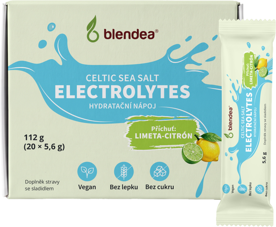 Blendea Elektrolyty hydratační nápoj s příchutí Limeta-citrón 20 x 5.6 g