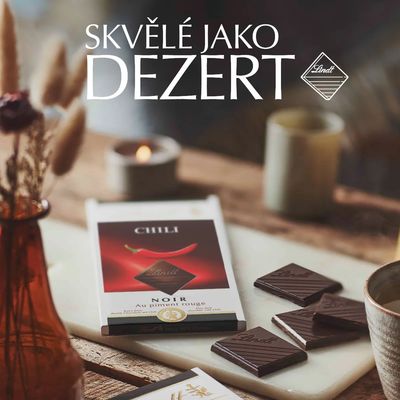 Lindt Čokoláda EXCELLENCE Hořká s chilli extraktem 100 g