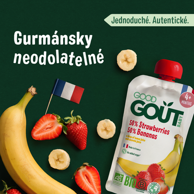 Good Goût BIO Jahoda s banánem 120 g