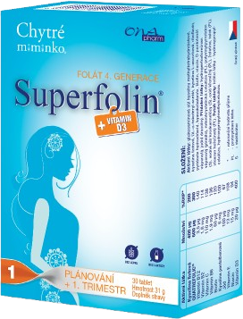 Chytré miminko Superfolin 1 Plan 30 tablet