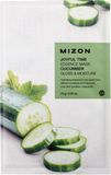 Mizon Joyful Time Essence Mask Cucumber Plátýnková maska s rozjasňujícím a hydratačním účinkem 23 g
