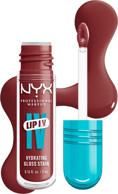 NYX Professional Makeup Lip IV Hydrating Gloss Stain, 08 Drippin' In Rose 5 ml