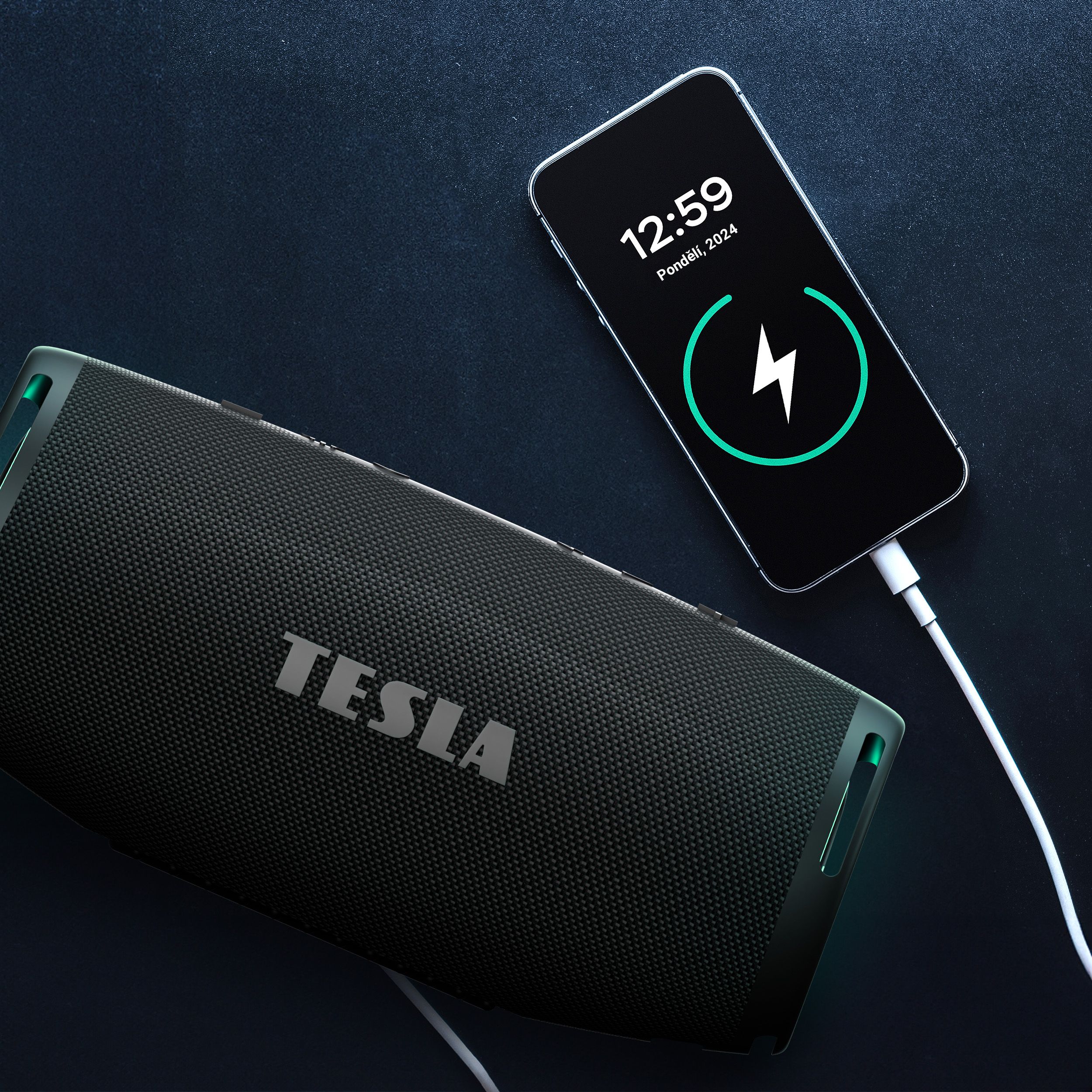 Tesla Sound BS70 Bezdrátový Bluetooth reproduktor voděodolný, černý