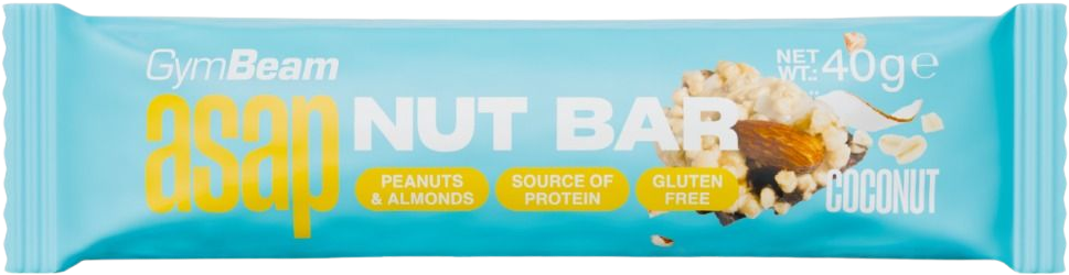 GymBeam ASAP Nut Bar - kokos 40 g