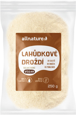 Allnature Lahůdkové droždí neaktivní 250 g