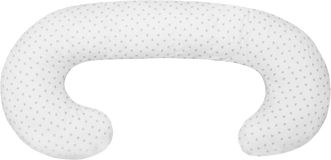 Scamp univerzální kojící polštář ve tvaru C Little Heart White Grey