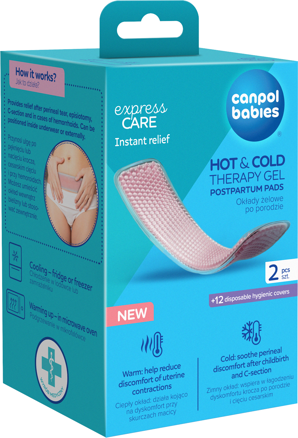 Canpol babies Poporodní gelové vložky Hot&Cold 2 ks
