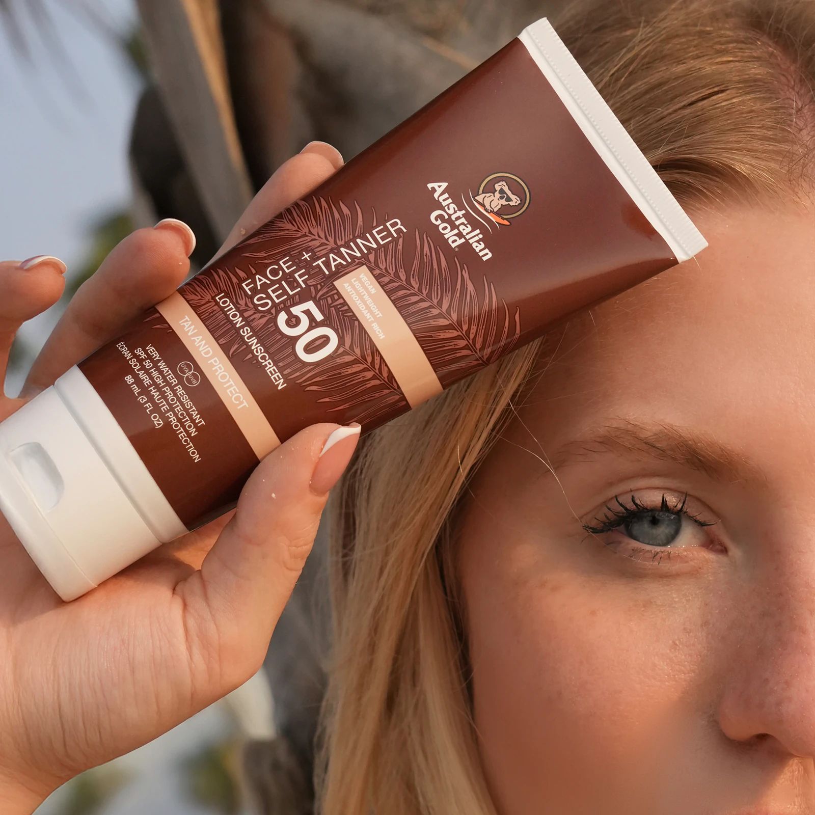 Australian Gold SPF 50 Faces Selftanner 88 ml