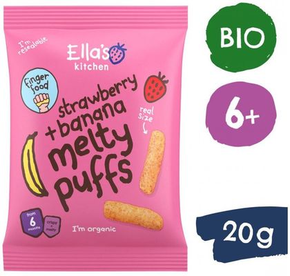 Ella's Kitchen BIO Křupky jahoda a banán 20 g