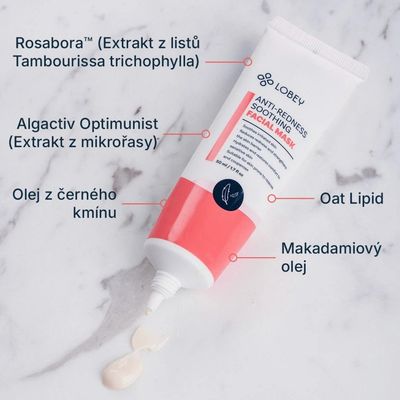 Lobey Zklidňující maska na začervenání pleti 50 ml