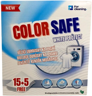 Color Safe Bělicí ubrousky na praní White protect 20 ks