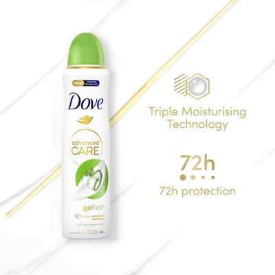 Dove Advanced care go fresh Okurka & Čaj antiperspirant sprej 150 ml
