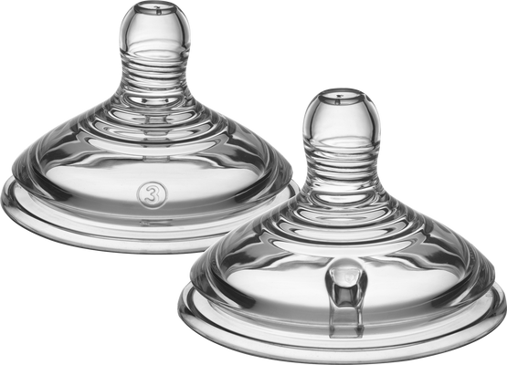Tommee Tippee CTN savička na lahev ANTI-COLIC rychlý průtok 6m+, 2 ks
