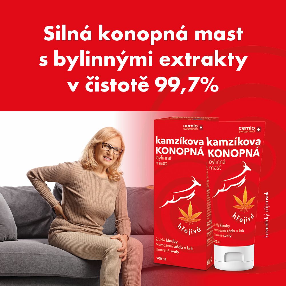 Cemio Kamzíkova konopná mast hřejivá 200 ml