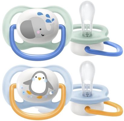 Philips Avent Šidítko Ultra air Zvířátko 0-6m chlapec 2 ks