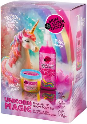 Organic Shop Skin Super Good Unicorn Magic Enchanted Glow Body Set