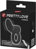 Pretty Love Erekční kroužek Cobra černý